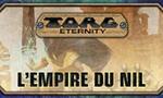 Foulencement de la précommande pour L'Empire du Nil de Torg Eternity et en exclusivité le visuel de l'Écran 