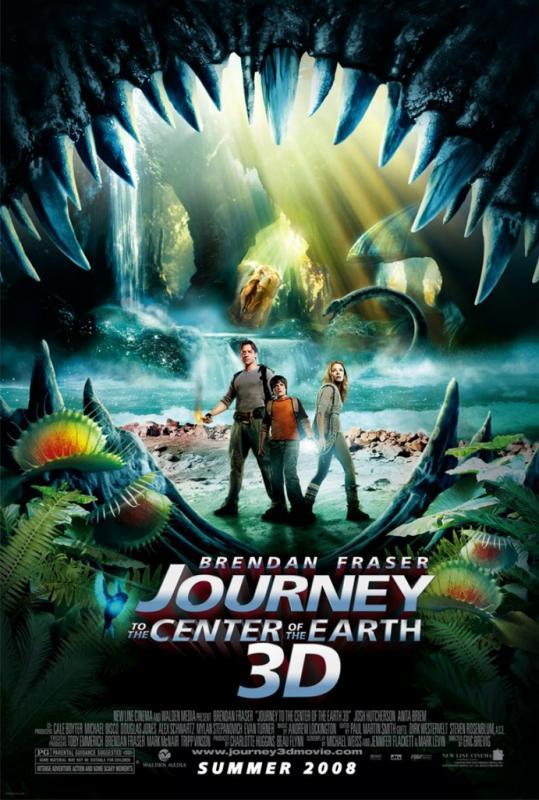 Voyage au centre de la Terre 3D - affiche