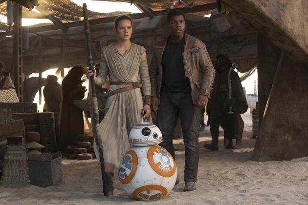 Les nouveaux héros : Rey, BB-8 et Finn