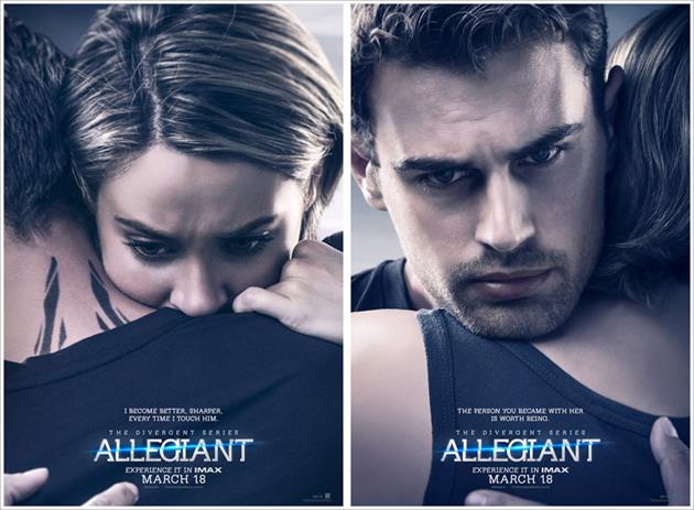 Double affiche embrassades Tris et Four