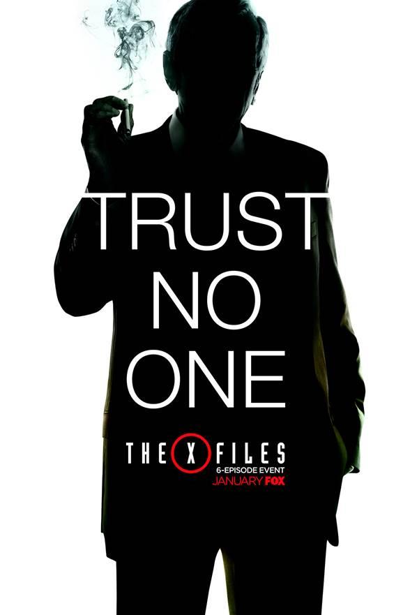 Affiche Trust no One de l'homme à la cigarette