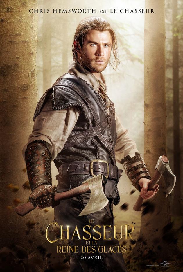 Affiche française - Chris Hemsworth est le chasseur