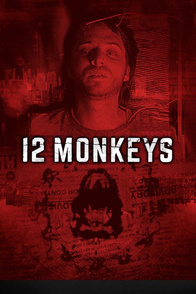 Affiche 12 monkeys voyage dans le temps et journal