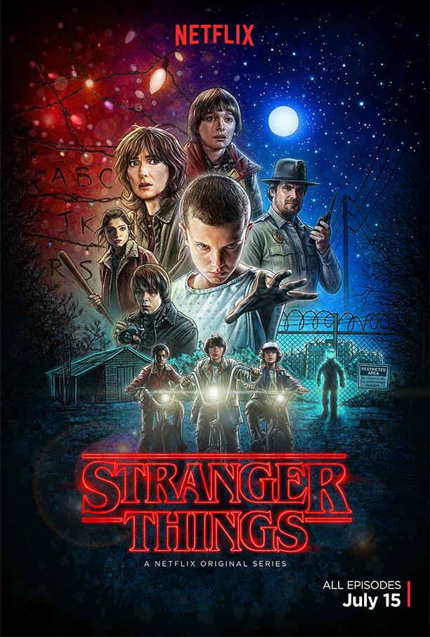 Affiche Netflix pour la série Stranger Things