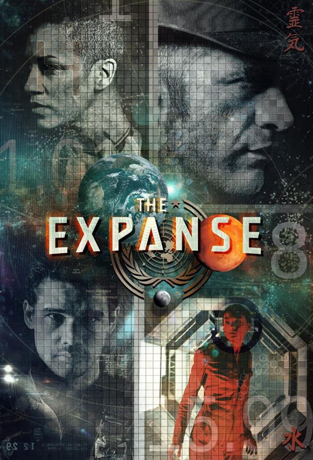 Affiche fan-art 4 personnages The Expanse