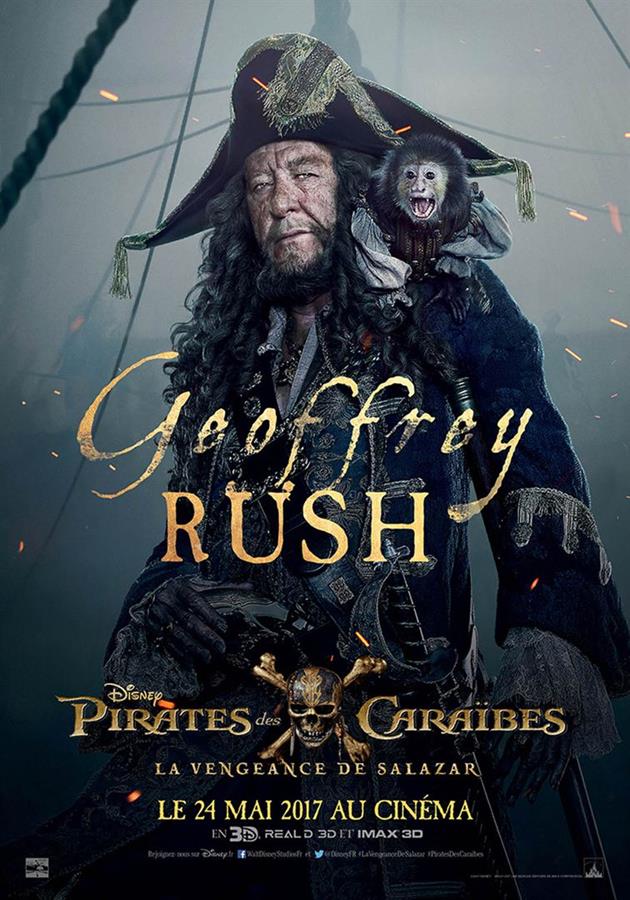 Affiche Pirates 5 - Geoffrey Rush